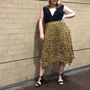 Leopard Midi Skirt